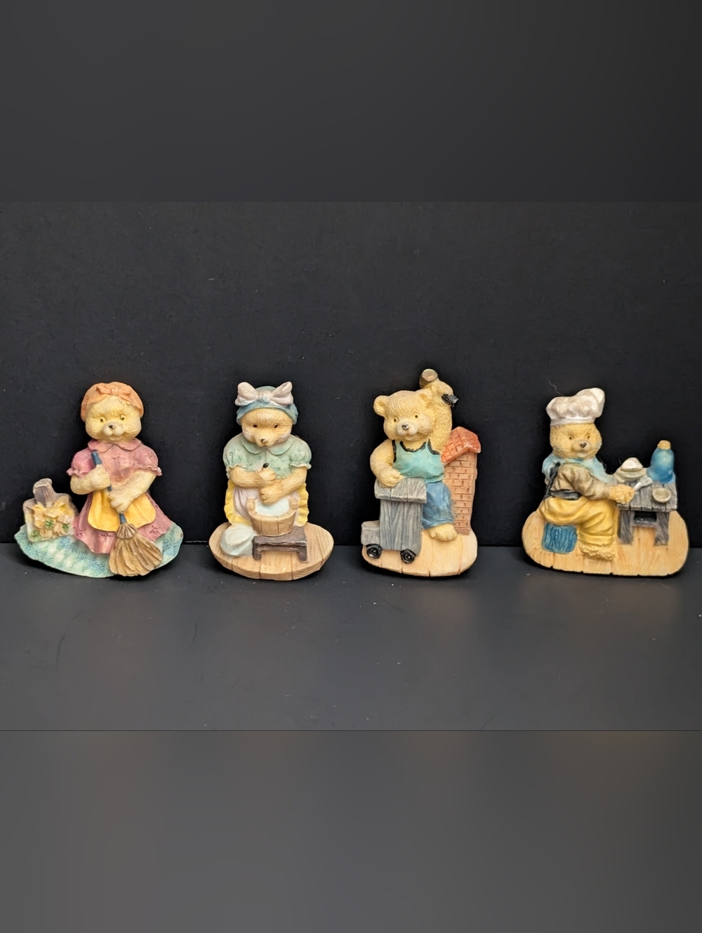 Vintage Teddy Bear refrigerator magnets 4-2026D4